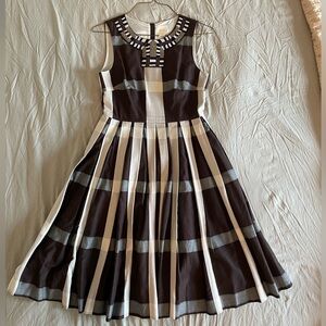 Anthropologie Sleeveless Plaid Midi Dress